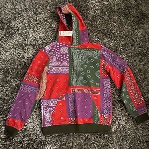 Urban Outfitters Multicolor bandana Patchwork Hoodie